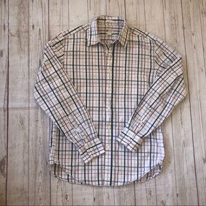 J Crew tailored fit button down plaid